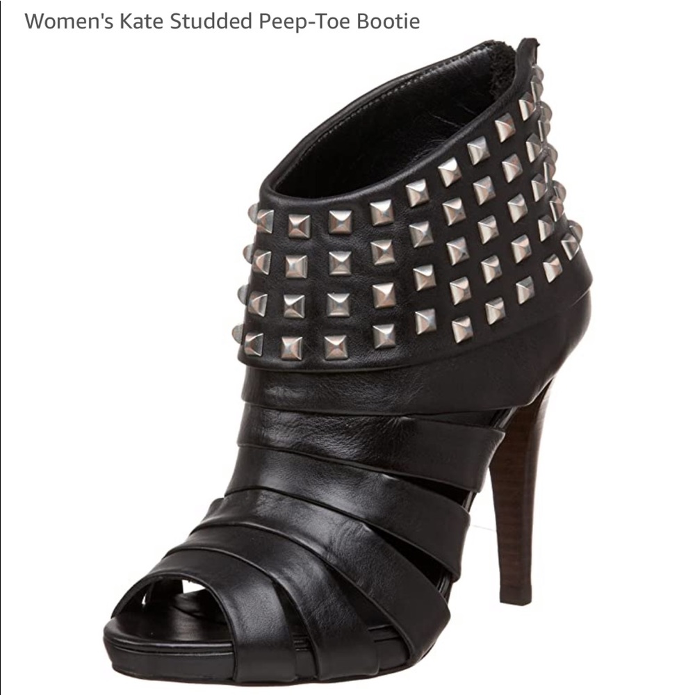 Ash- Kate Studded Peep Toe Bootie